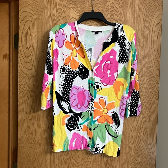 🧵Cygnus Size Small 3/4 Sleeve Light Weight Sweater - Picture 1 of 8